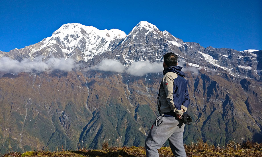 Mt. Annapurna south and Hiunchuli